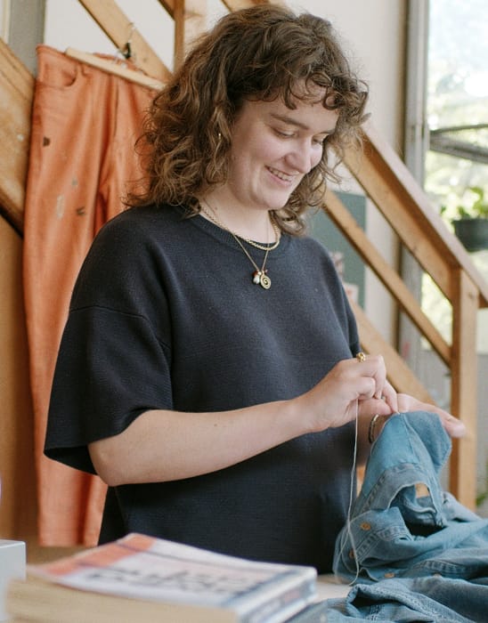 Alicia Minnaard sewing, The Craft of Repair