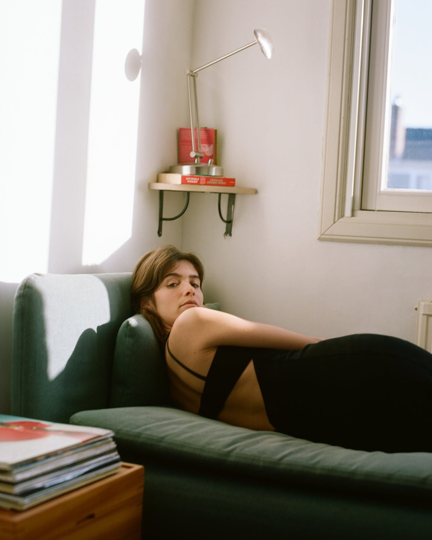 kiki boreel lying on a sofa